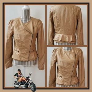 🗝2xHP! SALE! 'WINDSOR' SOFT FAUX LTHR JACKET🗝S